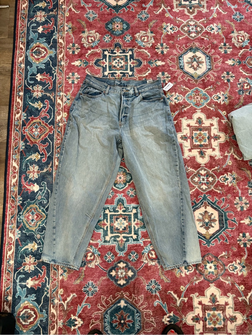 Size 14 NWT Old Navy Light Wash Straight Leg Denim Jeans extra high rise